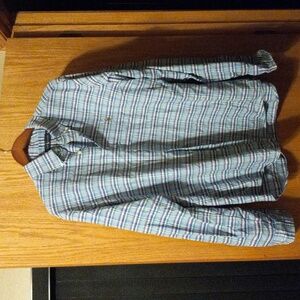 Men ralph lauren shirt Xl blue multicolored dress shirt 32 long 25 armpit to arm